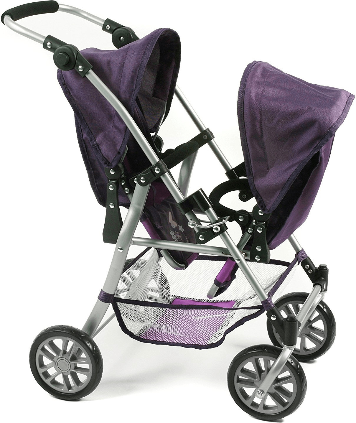 Bayer-Chic Tandem-Buggy Twinny - Plum