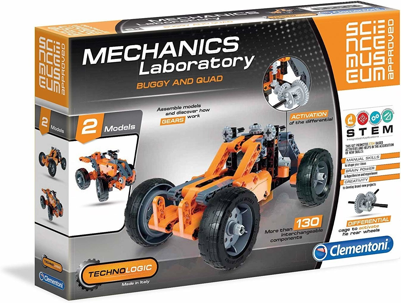 Photos - Construction Toy Clementoni Mechanics Lab Buggy & Quad 
