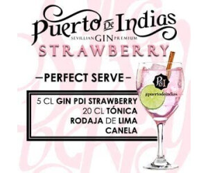 Gin Puerto de Indias Strawberry 37,5% 5cl.