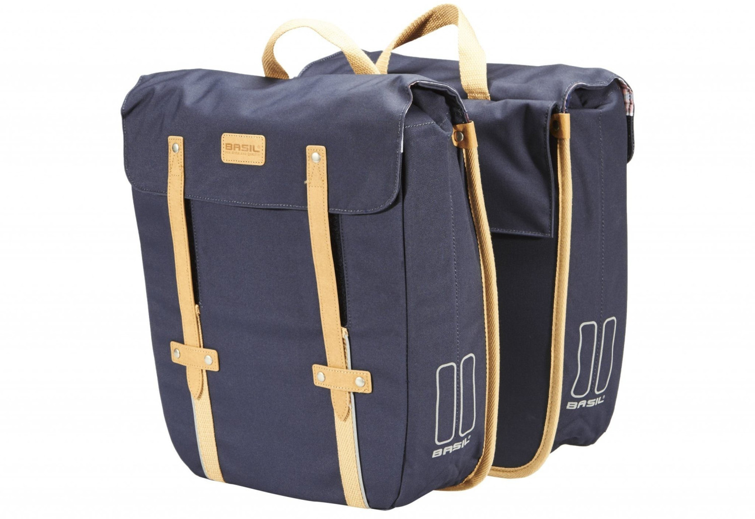 Basil Portland Double Bag (navy)
