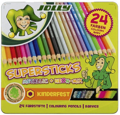 Jolly Supersticks Classic Metallic-Mix 24 pieces