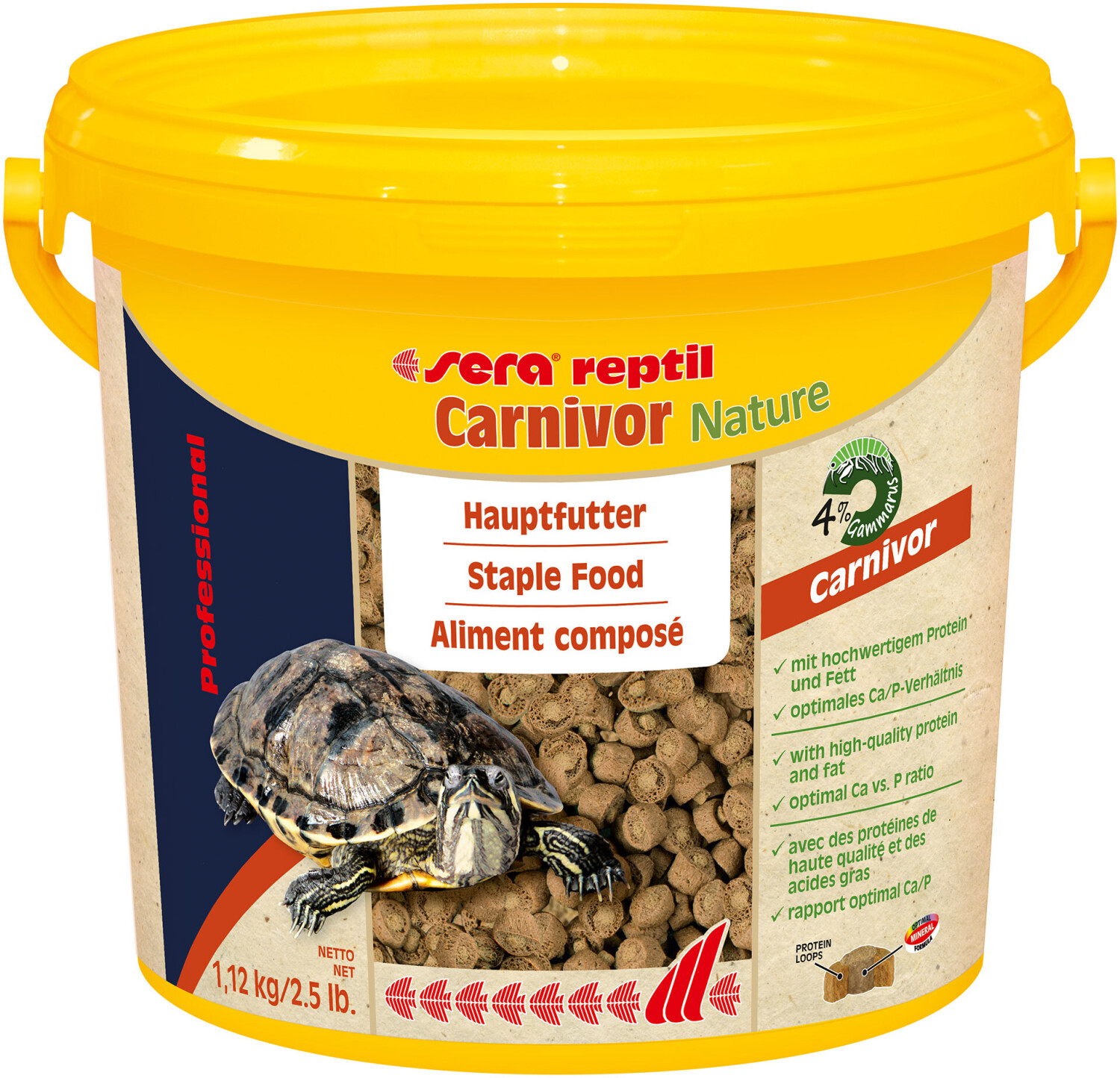 sera reptil Professional Carnivor 3,8 L