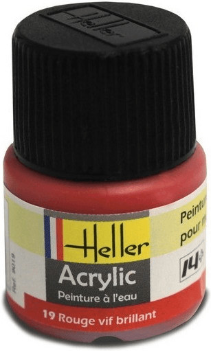 Heller Peinture 19 Rouge vif brillant