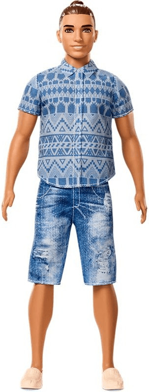 Barbie Ken Fashionistas - 13 Distressed Denim - Broad (FNJ38)