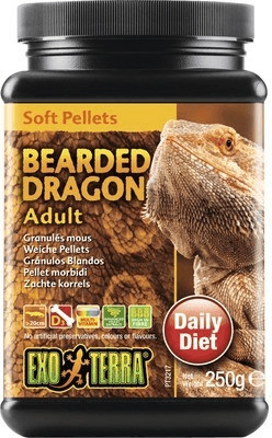 Exo Terra Soft Pellets Adult Bearded Dragon Food 250g