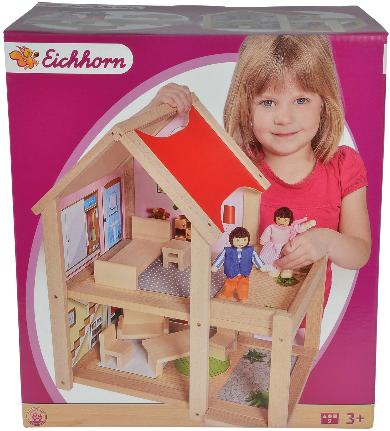 Janod Mademoiselle Casa delle bambole in legno a € 94,09 (oggi