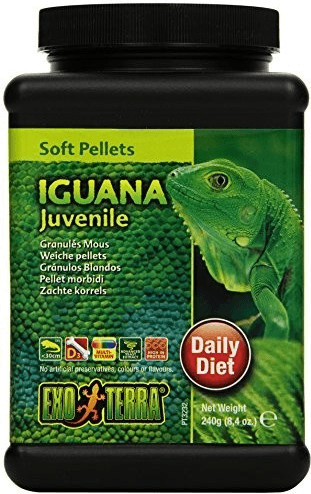 Exo Terra Soft Pellets Juvenile Iguana Food 240 g
