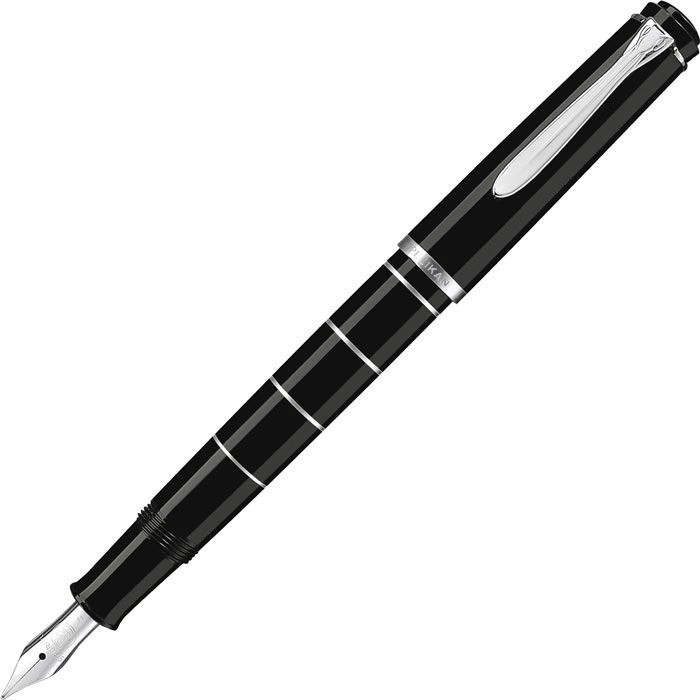 Pelikan Classic M215 noir/anneaux argentés B