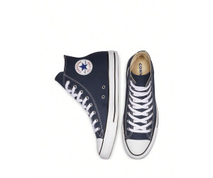 Converse all star hi navy blue canvas sale