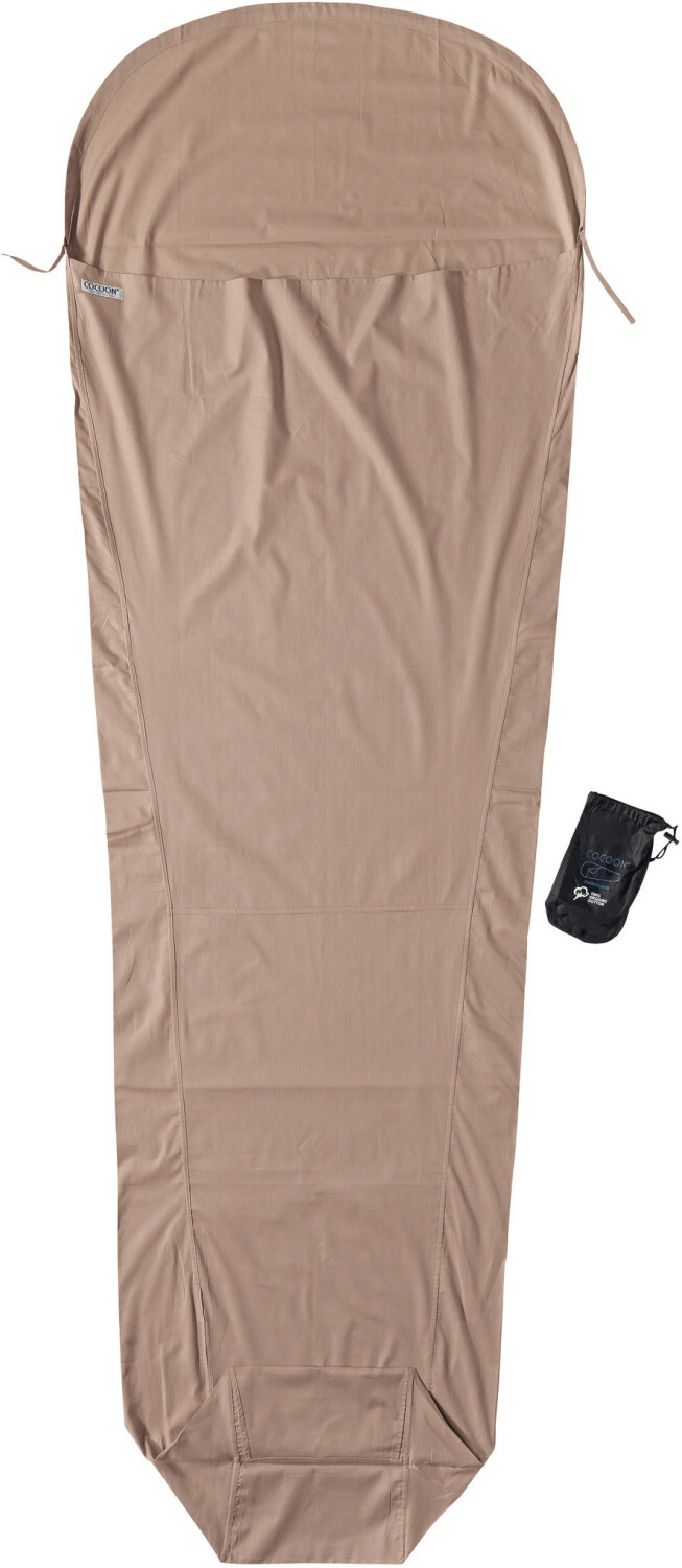 Photos - Sleeping Bag Cocoon TravelSheet Cotton  (earth brown)