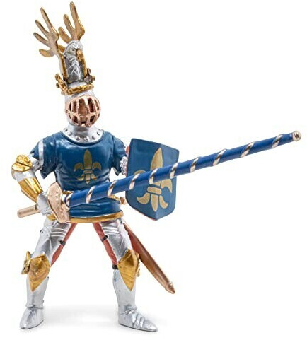 Papo - Figurine Papo Cheval du chevalier lion à la lance