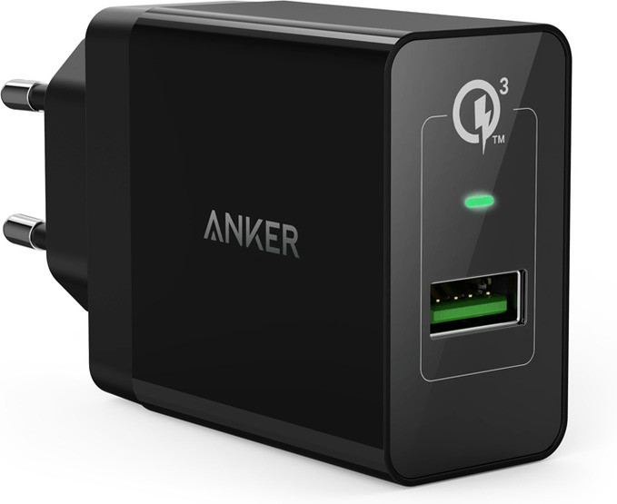 Anker PowerPort+ 1 18W QC 3.0 Black