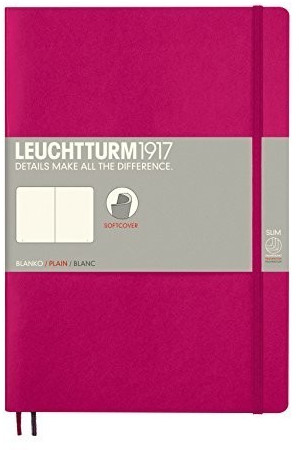 Leuchtturm1917 Notebook Softcover Composition (B5) Plain Berry