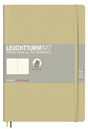 Leuchtturm1917 Notebook Softcover Composition (B5) Plain Sand