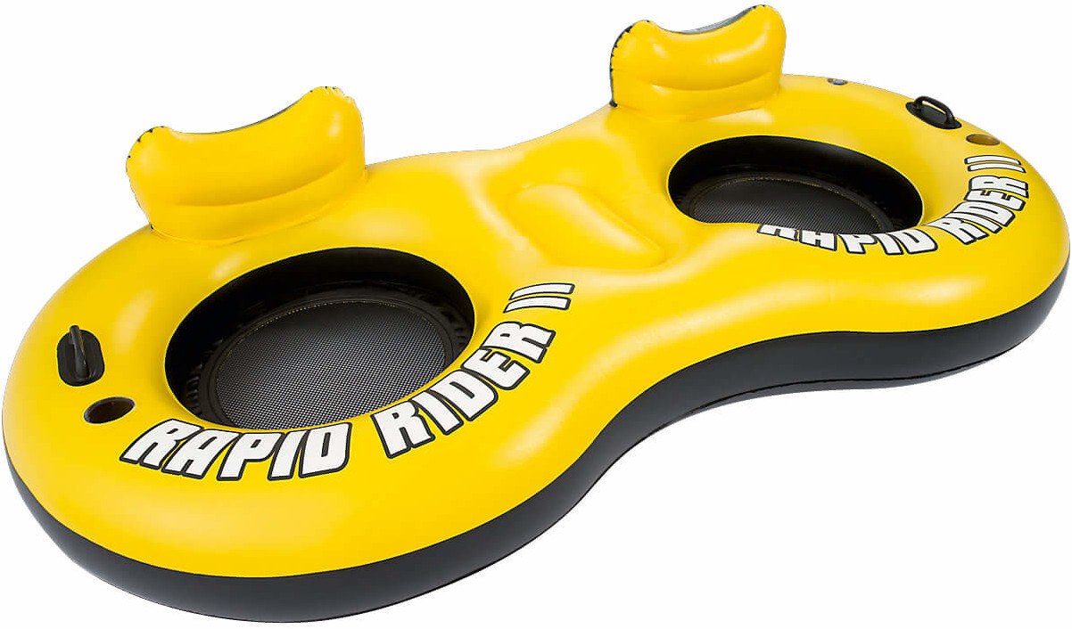 Intex Rapid Rider X2 Schwimmring 251 x 132 cm gelb ab 41,00