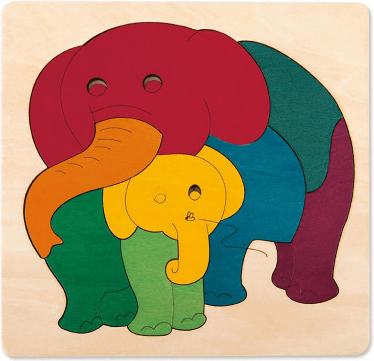 HaPe Puzzle éléphant arc-en-ciel