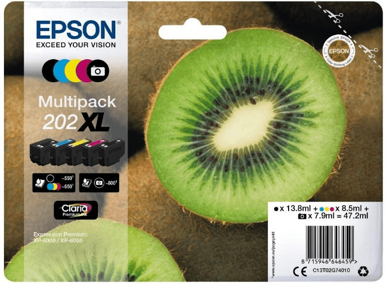 Epson Claria Premium Kiwi 202XL