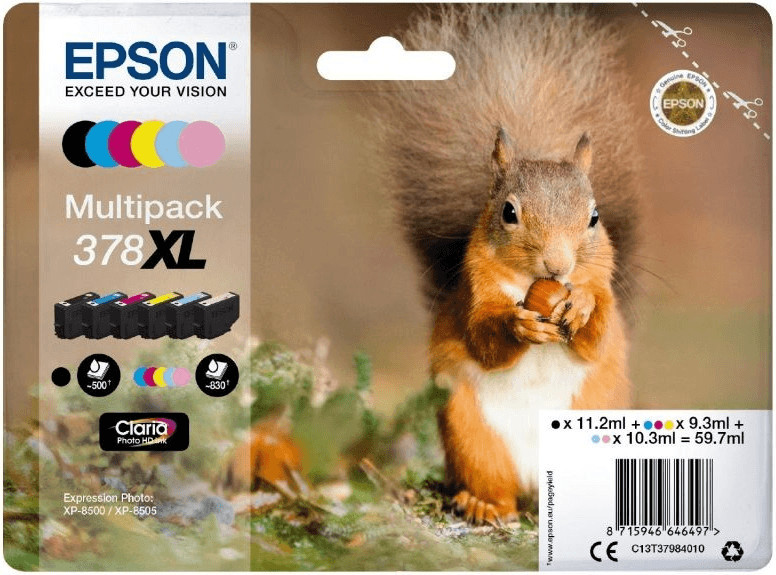 Epson 378XL Multipack 6 couleurs (C13T37984010)