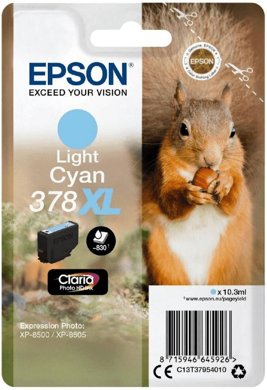 Epson 378XL cyan clair (C13T37954010)