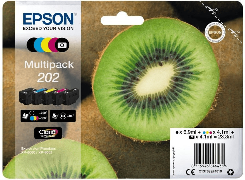 Epson 202 Multipack 5 couleurs (C13T02E74010)