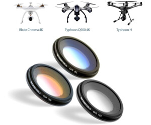 Freewell 3 x Verlaufsfilter grau/orange/blau für Yuneec Typhoon H, Q500 4K, Blade Chroma 4K
