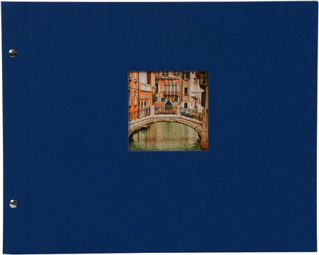 Goldbuch Bella Vista 39x31/40 bleu (pages blanches)