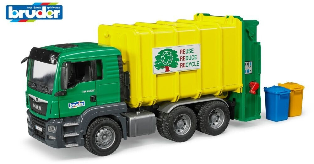 Bruder MAN TGS Camion poubelle à chargement arrière (03764)