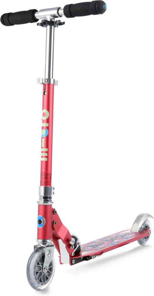 Micro Mobility Micro Sprite framboise grip fleurs