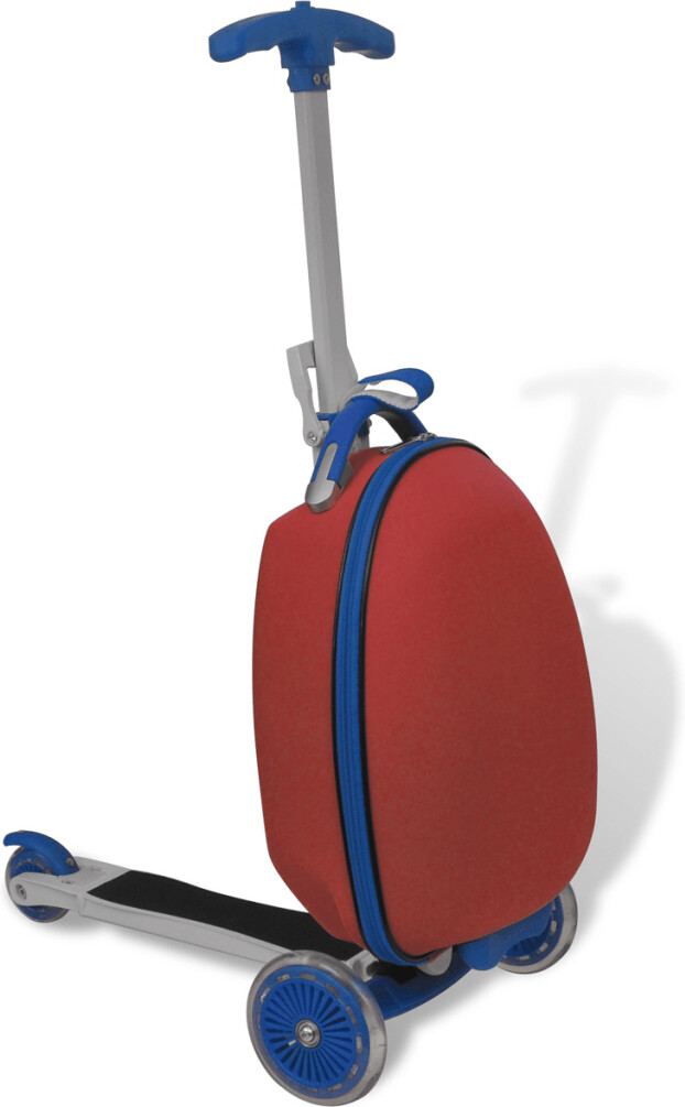 VidaXL Trottinette avec valise rouge