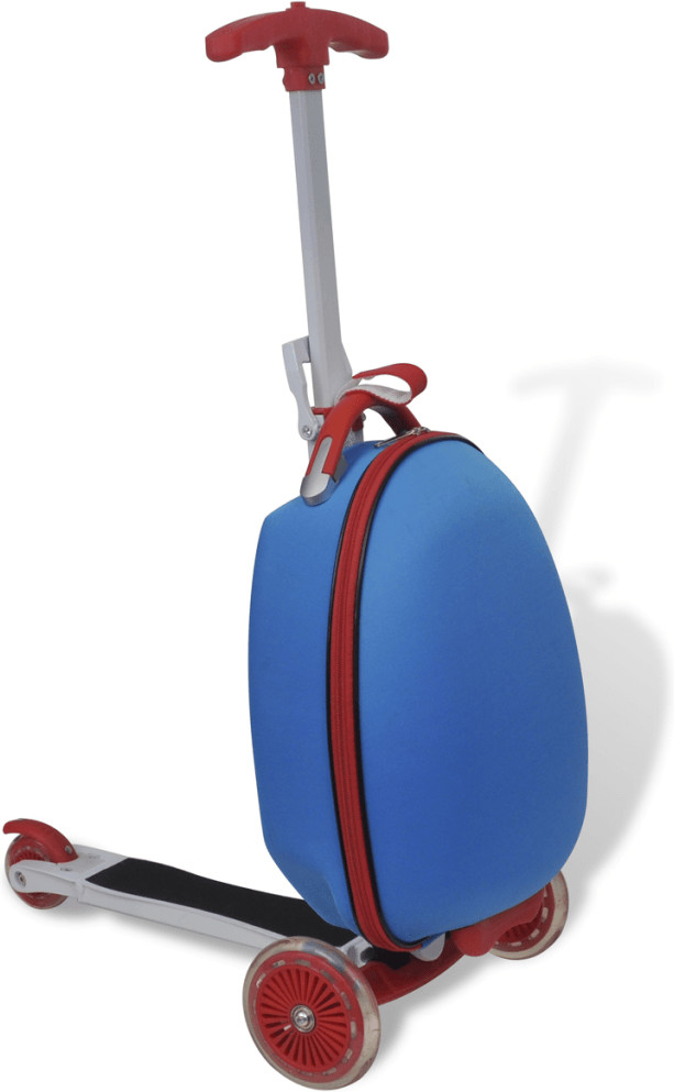 VidaXL Trottinette avec valise bleu