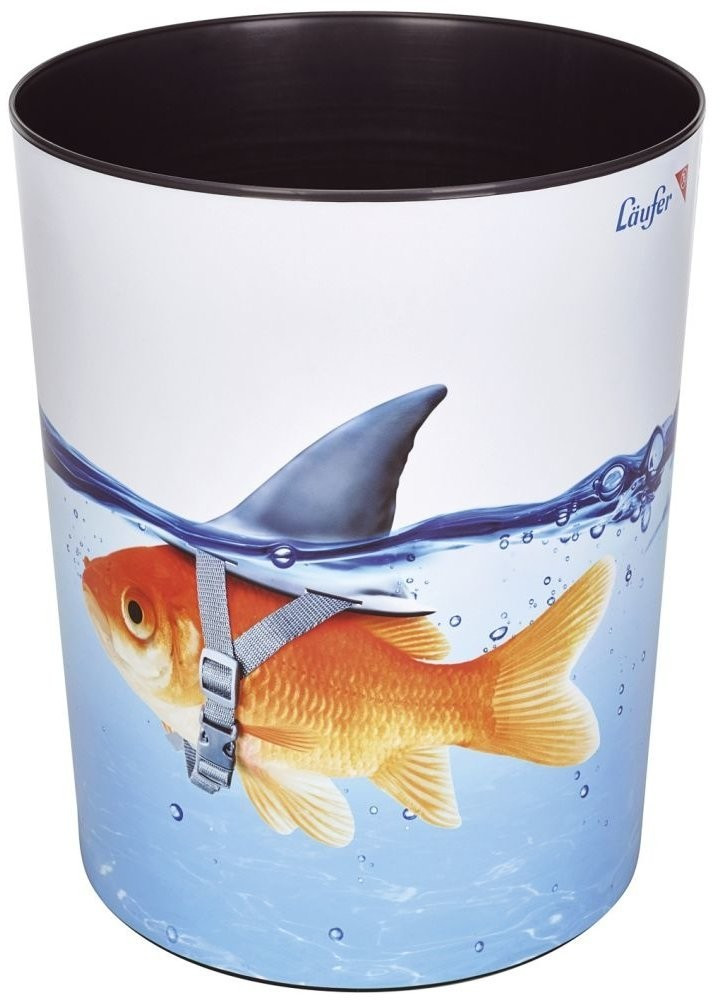 Läufer Corbeille à papier 13 L requin