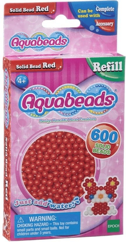 Aquabeads Recharge de 600 perles rouges