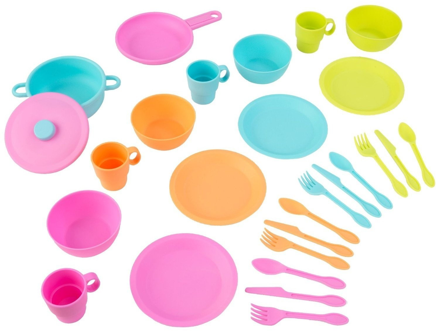 KidKraft Ensemble d'ustensiles couleurs vives 27 pièces (63319)