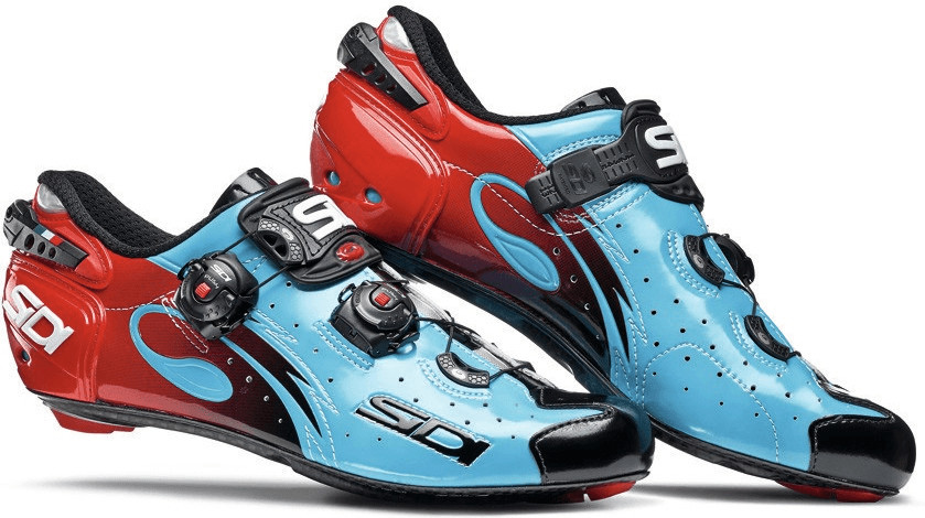 Sidi Wire Carbon Vernice bleu/rouge