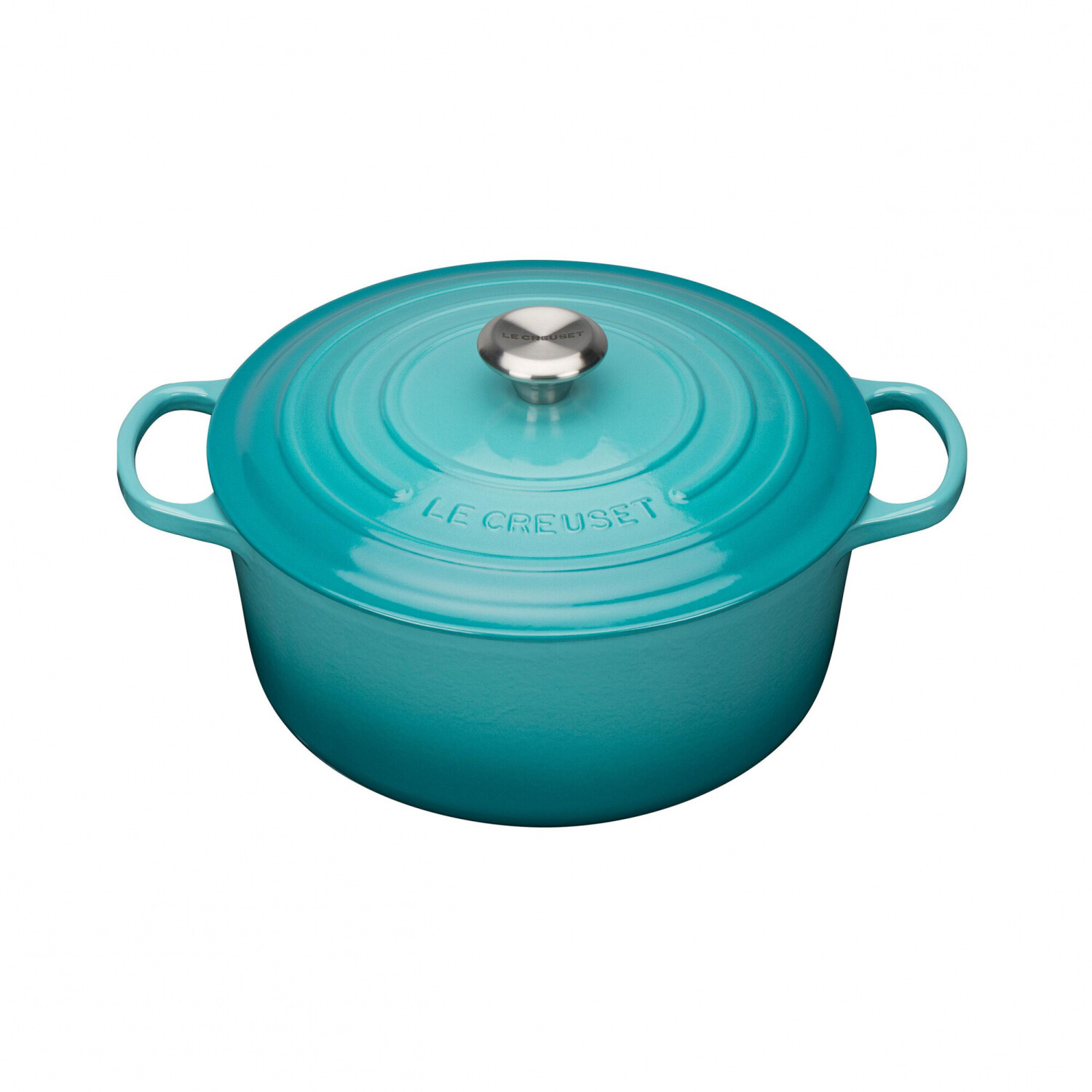 Le Creuset Cocotte Signature ronde 24 cm caraibe