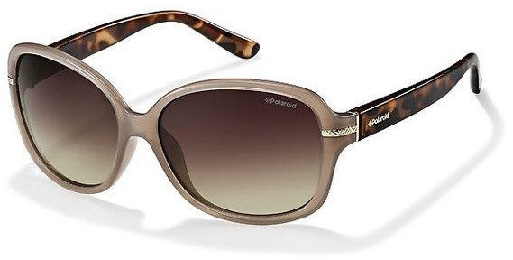 Photos - Sunglasses Polaroid Eyewear  P8419 10A/LA  (beige/brown sf polarized)