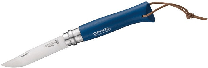 Opinel N° 8 Carbon (hêtre, bleu)