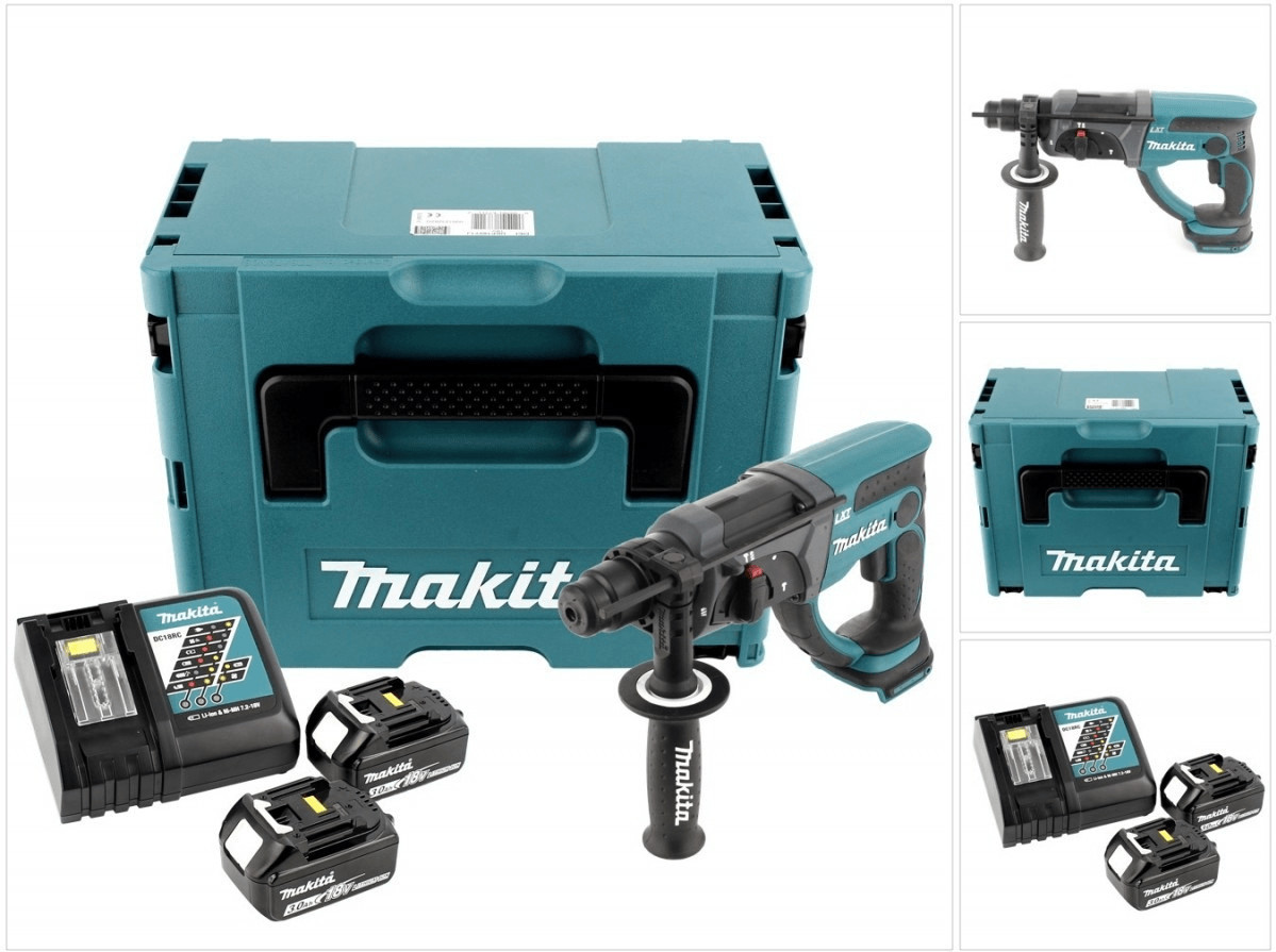 Makita DHR 202 RFJ 18 V + 2x 3,0 Ah + chargeur et Makpac