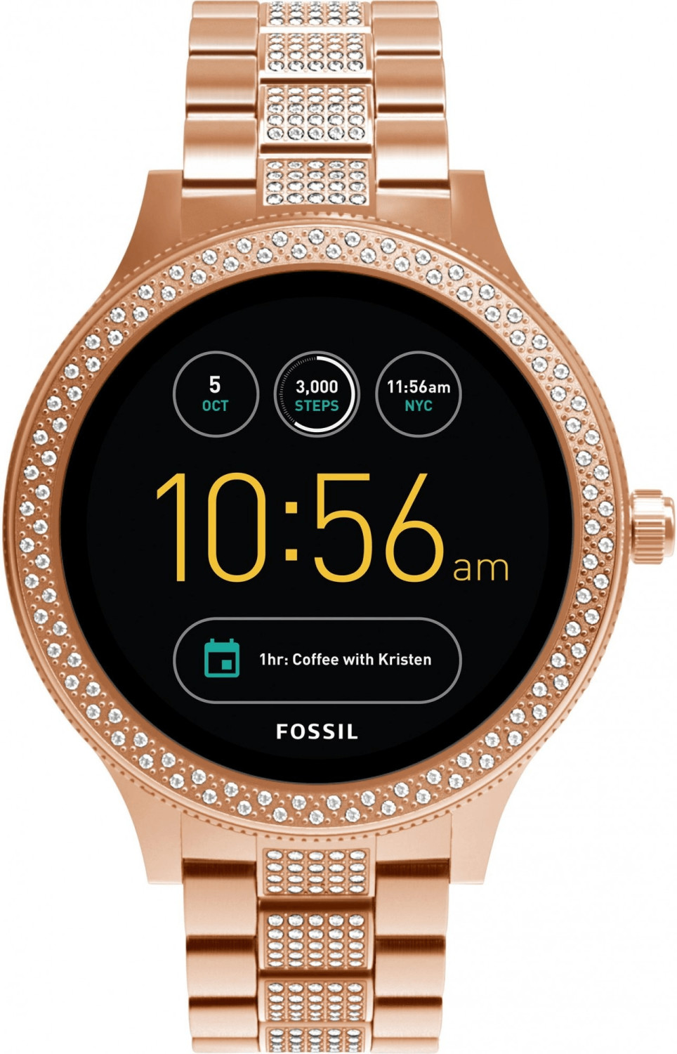 fossil q strava