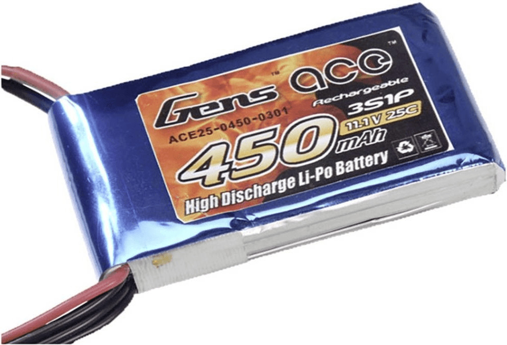 Tattu LiPo Akku 450mAh 11.1V 75C – Für FPV-Drohnen, RC-Quadrocopter, Mit XT30-Stecker, 45g Leicht