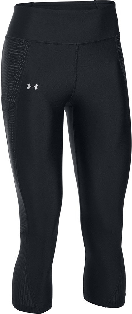 Under Armour Fly by Printed Tights black metallic/silver reflective