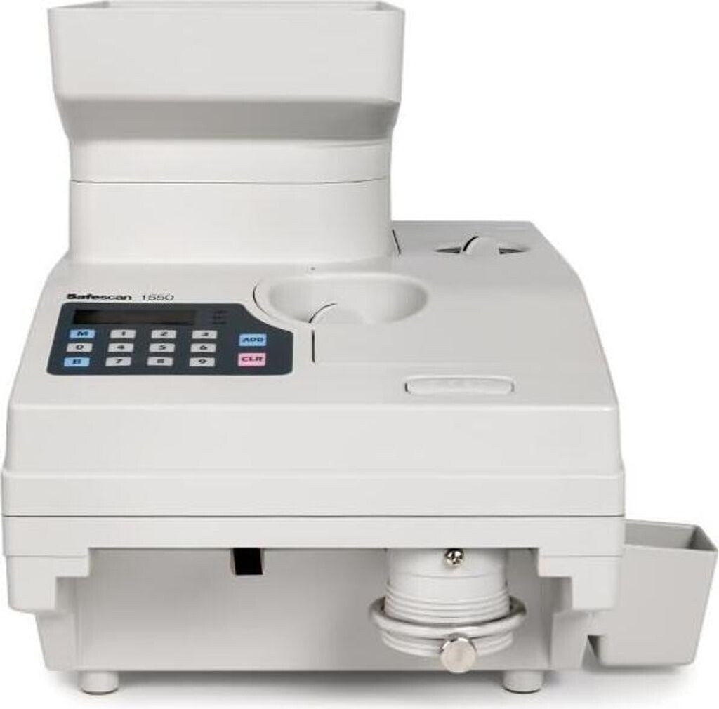 Safescan 1550 HighSpeed Münzzähler – Zählt Sortierte Münzen & Wertmarken, Mit Additions- & Stapelfunktion, Robust Für Hohes Volumen