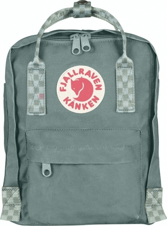 Fjällräven Kånken Mini frost green/chess pattern