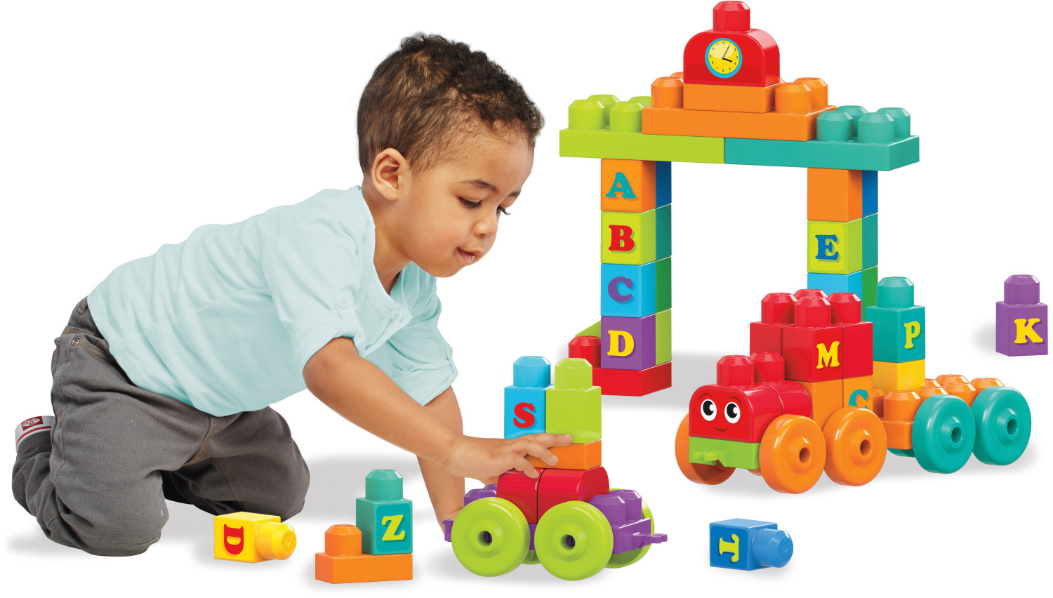 Mega bloks abc train sales