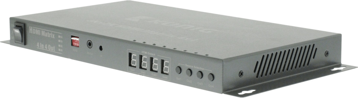 Konig 4 x 4-Port HDMI Matrix Switch (KNVMA3444)