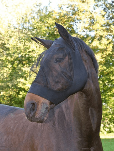 Kerbl Masque anti-mouches FinoStretch Pony noir