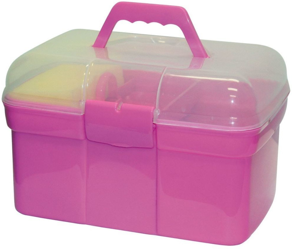 Kerbl Coffre de pansage complet pour enfants rose
