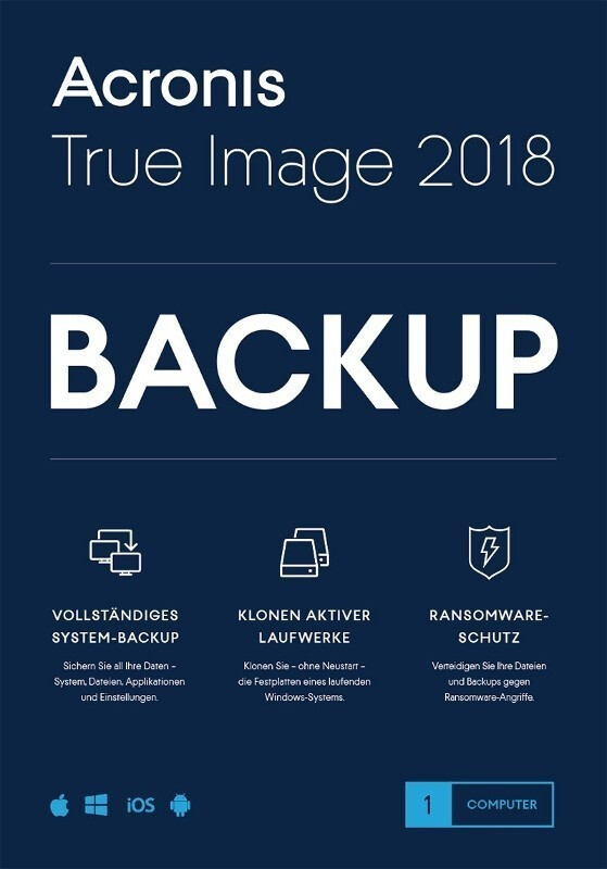 Acronis True Image 2018 (1 User) (DE) (Box)