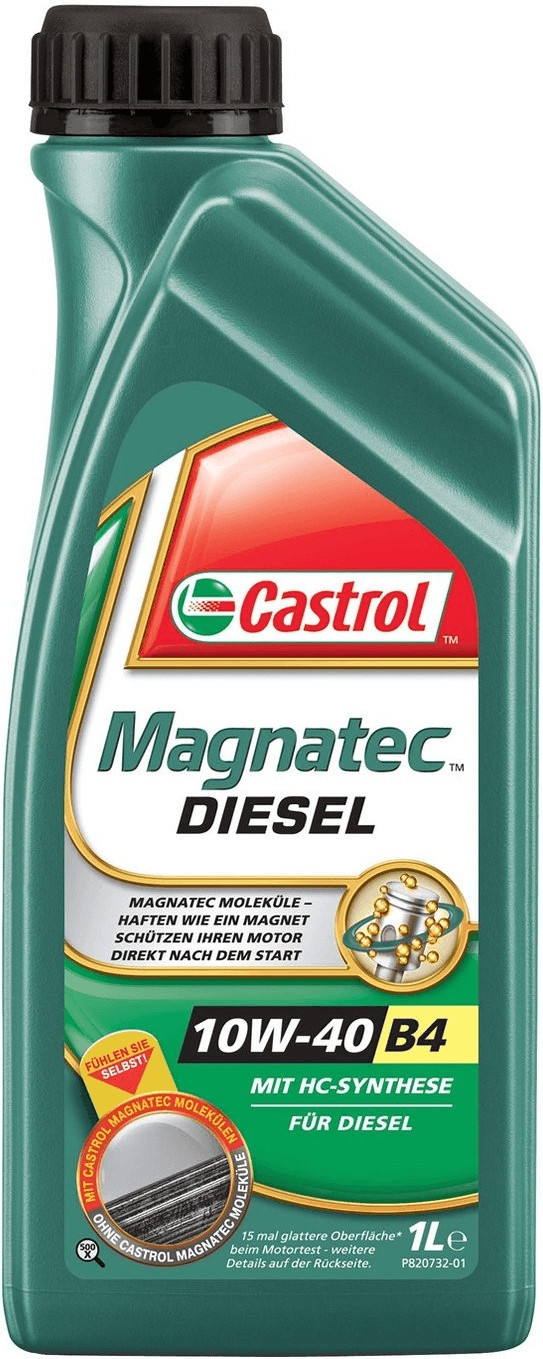 Castrol Magnatec Diesel 10W-40 B4 Motoröl | 1 Liter | Für Diesel-Motoren | ACEA A3/B3, API CF