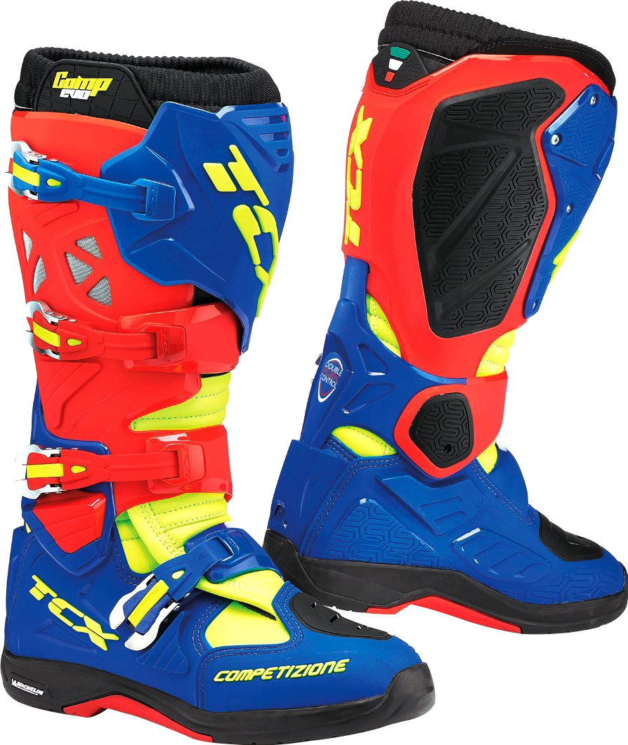 TCX Bottes Comp Evo Michelin rouge/bleu